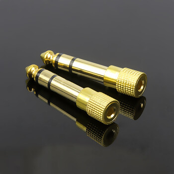 5音频转换器电钢吉他电子琴6.35mm插头 蓝色1个