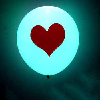 莉花妃 发光气球 生日布置气球装饰气球浪漫表白求婚爱心道具创意led