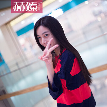 Hersheson赫嫀休闲毛衣条纹套头宽松蝙蝠袖针织衫女H6012Y 红色
