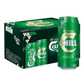 嘉士伯（Carlsberg）啤酒 冰纯啤酒500ml*12听 冰爽口感