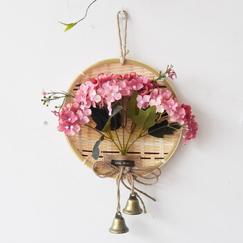 墙壁装饰挂件田园竹编办公室装饰店铺装饰房间创意墙面墙上装饰品