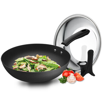 爱仕达炒锅ASD 30CM可立盖精铸铁锅炒菜锅 炒锅锅具ZK8330E