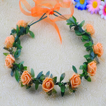 儿童花环头饰 小孩头饰 六一儿童节幼儿头花儿童舞蹈花环跳舞玫瑰花头