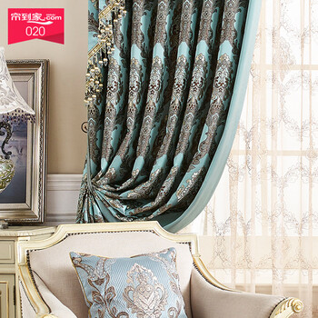 【帘到家】 豪士 欧式定制窗帘客厅卧室落地半遮光 纱 hs801-1纱 定制