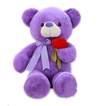 小彩熊 情人节礼物紫色1.