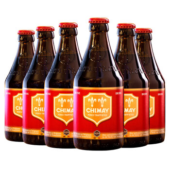 智美（Chimay） 红帽 修道士精酿 啤酒 330ml*6瓶 比利时进口 春日出游