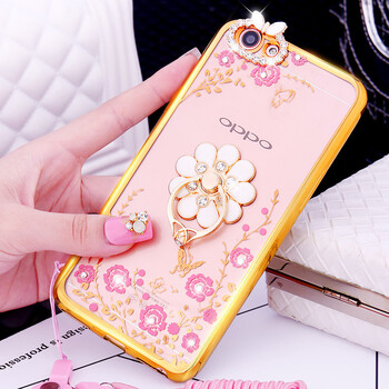 oppor9s手机壳oppor9st保护套oppo硅胶软r9s外壳可爱oppor9s镶钻 r9s