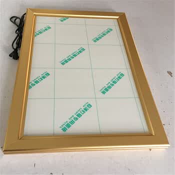 led超薄灯箱定做开启式单面奶茶手机店铝合金灯箱广告牌悬挂 金色 80