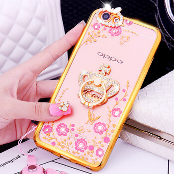 oppor9s手机壳oppor9st保护套oppo硅胶软r9s外壳可爱oppor9s镶钻 r9s