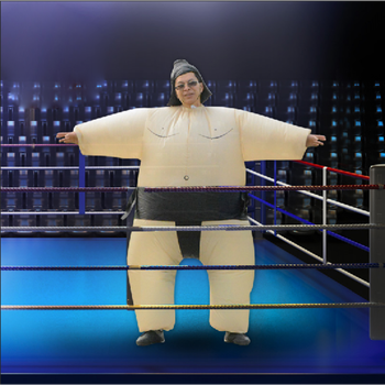 抖音同款充气衣服小孩恐龙服装裤子坐骑表演人偶相扑服儿童充气服