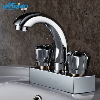 硕普supple卫浴双把双孔面盆水龙头浴室全铜混水阀洗脸盆台上盆冷热