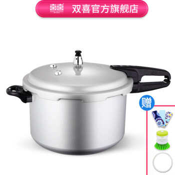 
                                        双喜 压力锅家用明火燃气专用安全快煮分体直型高压锅22、24、26cm小康装 24cm/7.0L/6人                