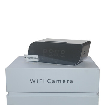 卧室床头钟高清手机远程wifi时钟录像摄像机wifi红外线无线摄像头 家用隐形网络摄像头 手机远程 即时观看 标配+32g