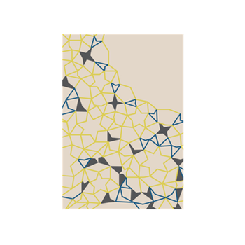 北欧几何地毯美式客厅沙发茶几主卧简约现代房间榻榻米床边地垫蓝 浅