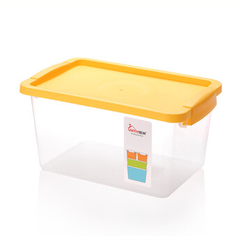 加厚塑料收纳箱四件套桌面零食置物盒衣服玩具整理储物盒密封盒子