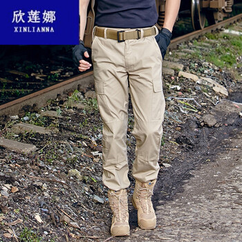 春秋季07体能作训服特种兵执政官ix9战术裤 军迷服饰 卡其色(宽松版)