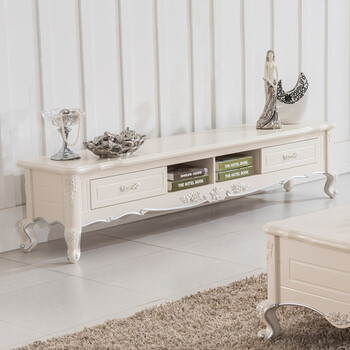 法式电视柜 欧式电视柜 实木雕花电视柜 地柜视听柜 简约 储物柜 矮柜