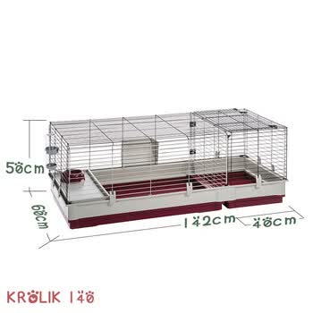 Ferplast飞宝兔笼子防喷尿特大号双层豪华别墅荷兰猪天竺鼠家用室内养殖笼套装兔子木屋原装进口krolik1 4米 图片价格品牌报价 京东