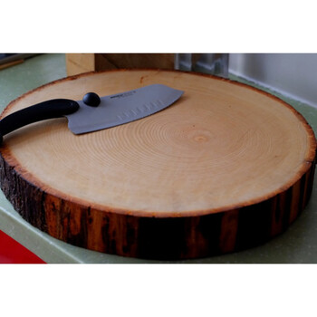 砧板案板木圆形菜墩切菜板实木椴木整块木家用家用厨具8 直径45cm