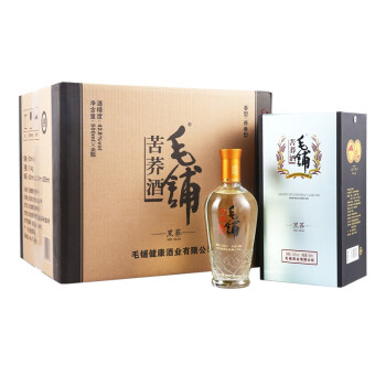 劲牌 毛铺苦荞酒 黑荞 42.8度 500ml*6瓶 整箱装 白酒（新老包装随机发货）