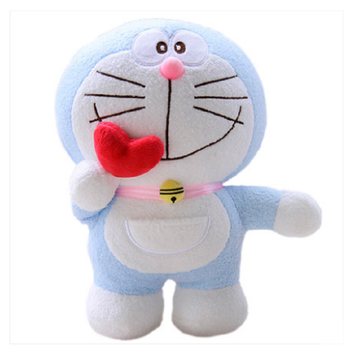 哆啦a梦公仔毛绒玩具抱心叮当猫蓝胖子玩偶抱枕机器猫儿童礼物女情人