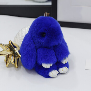 小兔子挂件獭兔毛绒汽车钥匙扣萌萌挂件小兔子包包挂饰小兔子包包毛皮