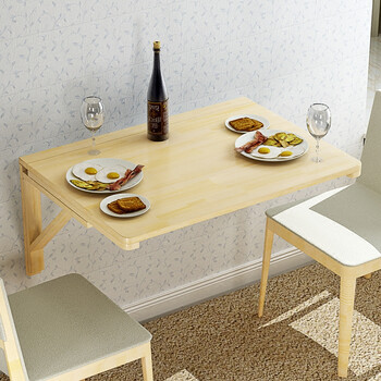 折叠 墙上桌 壁挂式桌子 墙上可折叠 靠墙折叠桌壁挂餐桌 加厚款75*50