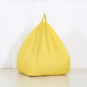 懒人豆袋简约榻榻米小豆客可拆洗豆包袋单人时尚沙袋豆沙包 黄色 中款