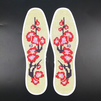 浪漫符号 手工绣花鞋垫十字绣全棉半成品手工吸汗除臭男女喜庆结婚