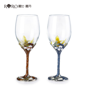 
                                        罗比罗丹（RORO） 罗比罗丹 偎依红酒杯葡萄酒杯情侣杯2只对装礼品送长辈送朋友 2只咖啡色                