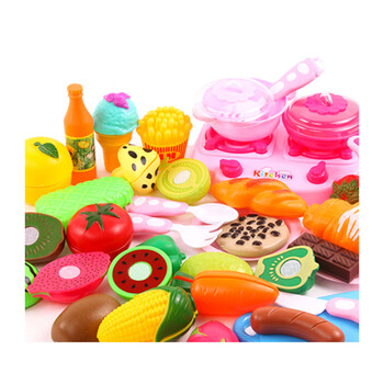 切切乐水果蔬菜玩具小女孩过家家厨房切切看拉杆箱儿童切水果玩具