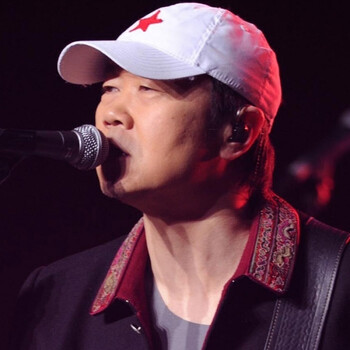 永远经典崔健版白底红五角星水洗纯棉男女棒球帽 摇滚迷爱帽子 藏蓝色