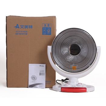 艾美特(Airmate) 小太阳电暖器 HF1016T-W 暗光 摇头定时 俯仰调节电暖气