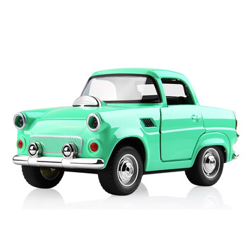 小轿车老爷车儿童迷你小汽车模型回力玩具车套装 dx5223绿色