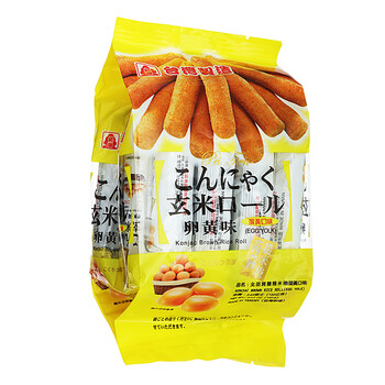 北田糙米卷 中国台湾北田蒟蒻糙米卷 蛋黄口味 袋装160g 行情报价价格评测 京东