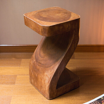 骁熊 简约现代艺术造型装饰凳景观凳家用餐凳圆凳子方凳子独凳 浅色z