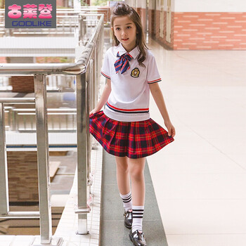 古莱登中小学生校服夏装短袖短裤幼儿园季园服套装夏天儿童运动服班服