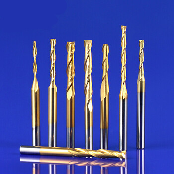 3.175双刃铣刀木工密度板切割合金钨钢数控雕刻机刀具刀头 ti刃径3.