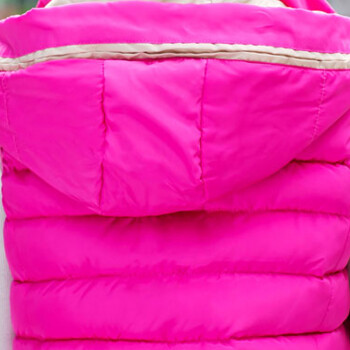 衣菲客实拍2015冬装新款短款款棉服女修身连帽马夹背心外套 黑色 L