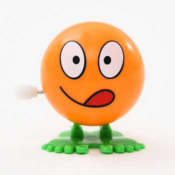 可爱卡通发条娃娃创意迷你儿童宝宝益智上链小玩具婴儿玩偶批发 桔色