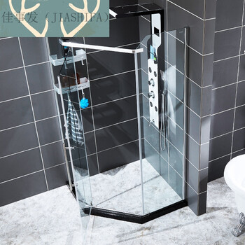 佳事发(jiashifa) 钻石形整体标准淋浴房钢化玻璃移门卫生间沐浴室