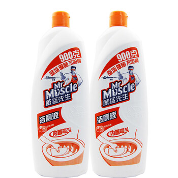 威猛先生(mr muscle) 洁厕液洁厕灵 900g 柑橘 x 2瓶 组合