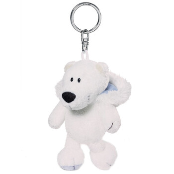 nici 德国 北极熊钥匙扣 儿童玩具公仔 毛绒公仔包包挂件匙扣 背包