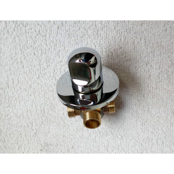 拉式暗装入墙式水龙头冷热面盆洗脸盆拉伸缩分体龙头配件 圆形分水器