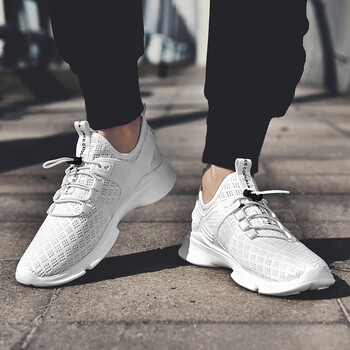 夏天网鞋男 白色鞋子2018夏季新款休闲透气运动鞋男 户外百搭帆布飞织
