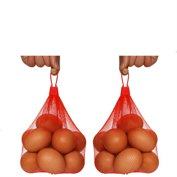 500套批发 草柴土鸡蛋网兜 网袋 塑料尼龙编织软料密眼网35cm 白色