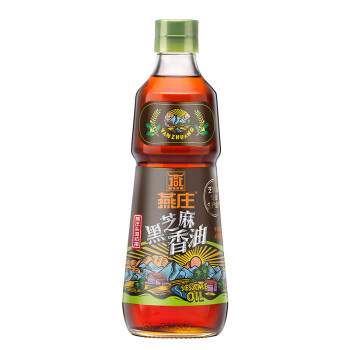 燕庄 黑芝麻香油  月子油  凉拌调味适用于孕妇婴幼儿 450ml