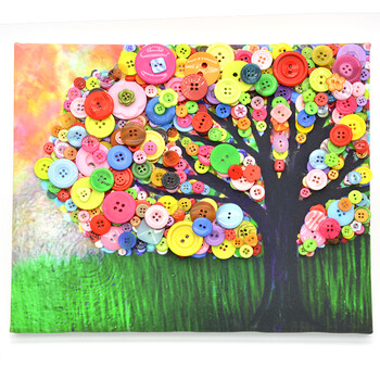 手工制作材料包幼儿园小学生装饰扣子画制作简单益智组装方便小孩易上