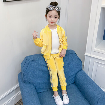 春装套装6岁小女孩韩版时尚休闲长袖两件套2018中小儿童春秋季衣服