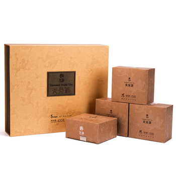 久扬黑茶 湖南安化黑茶 五年陈天尖茶礼盒装400克